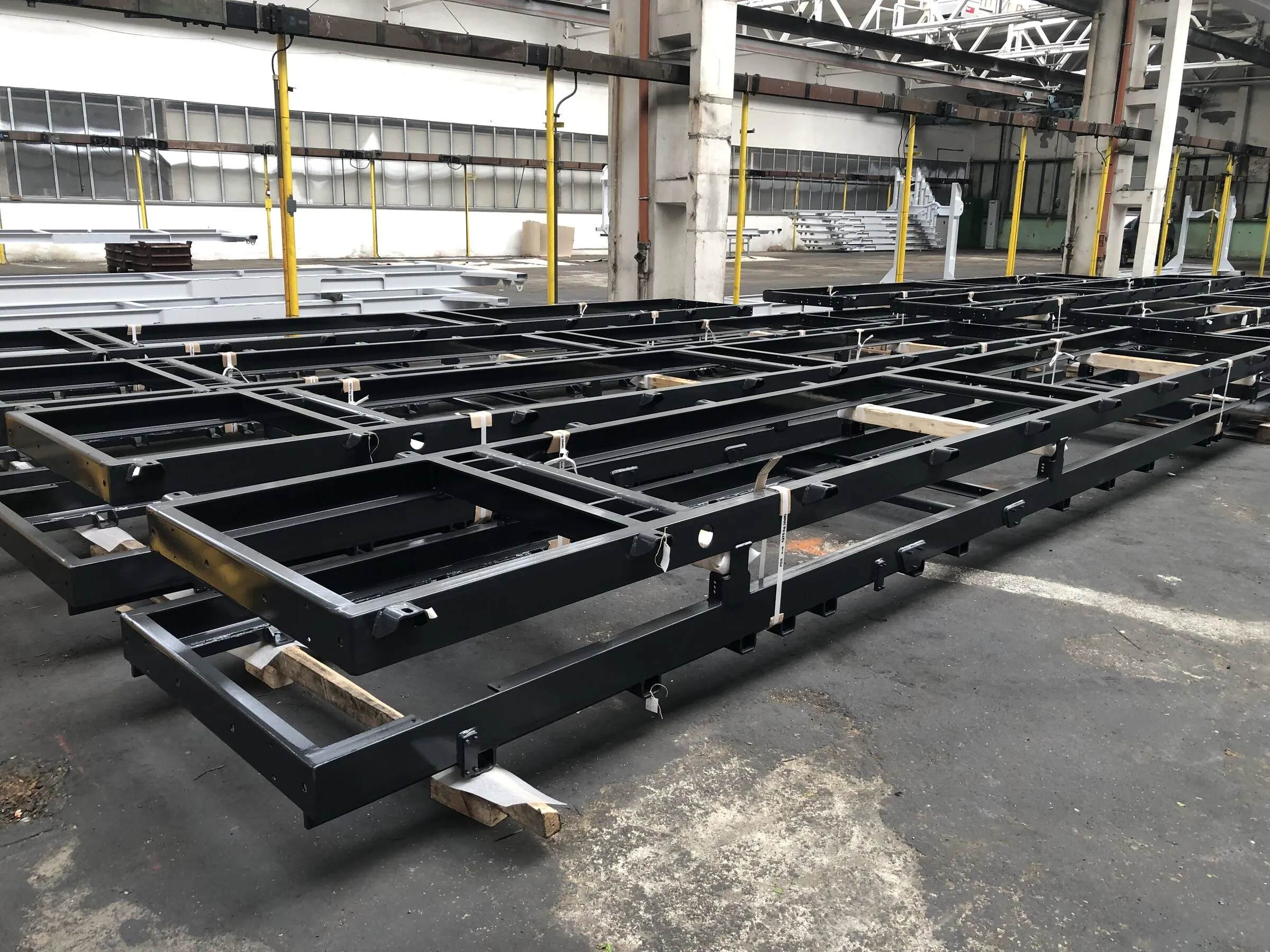Loader chassis under fabrication