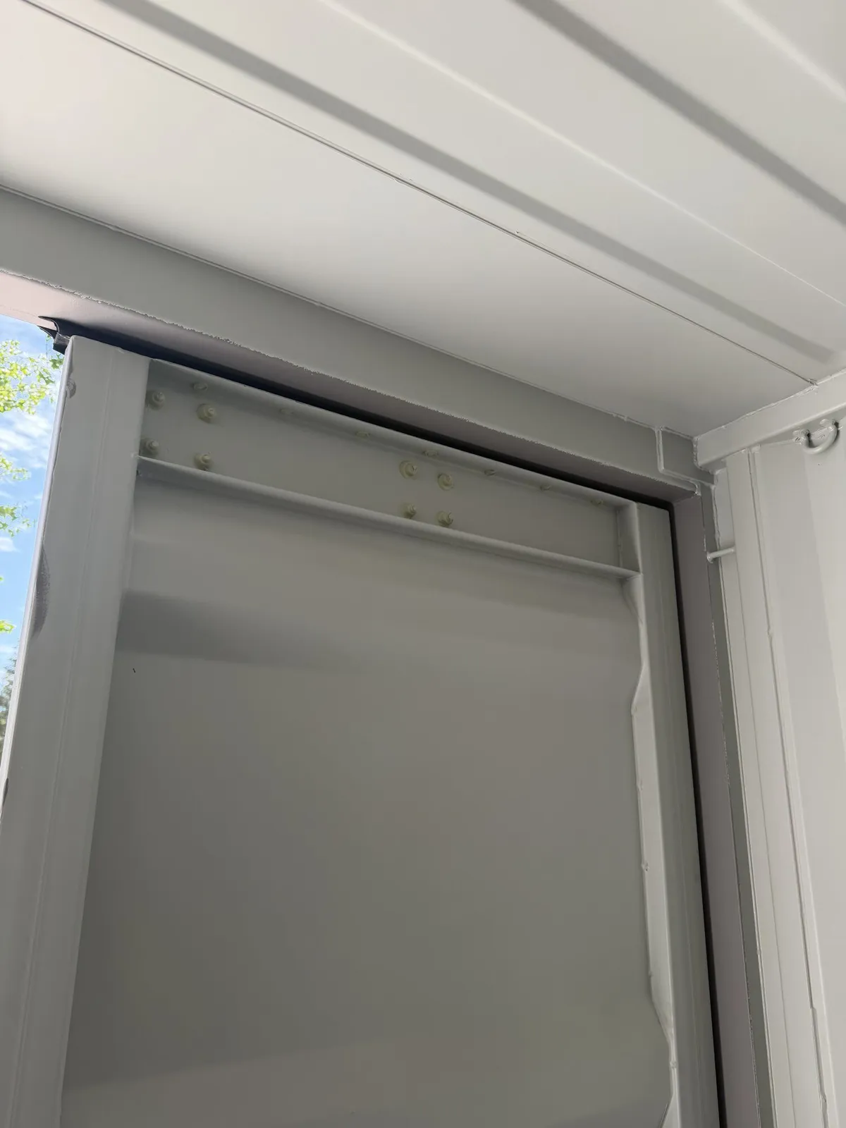 Innentürdetail eines One-Way-Containers 20 ft