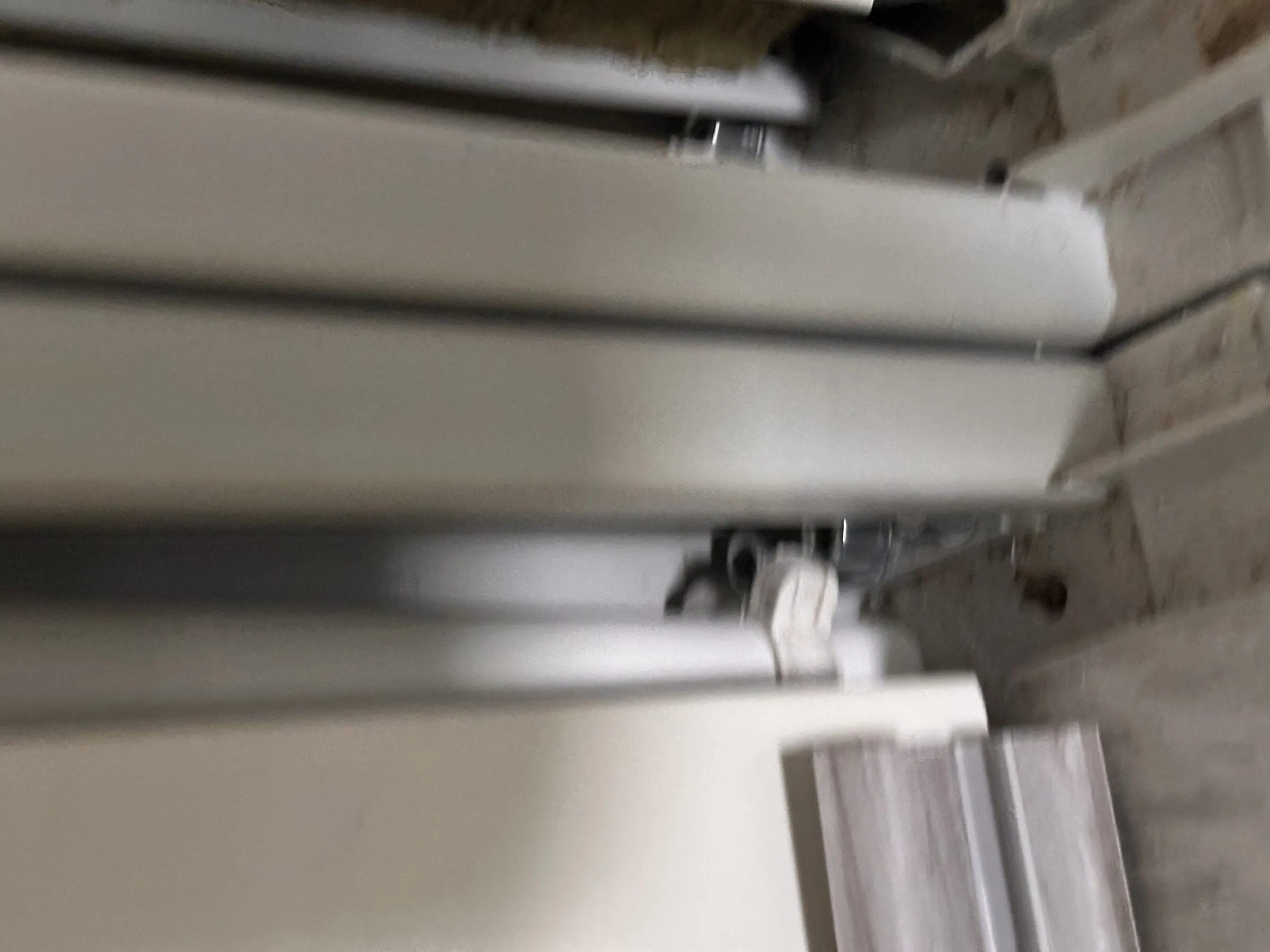 Aluminium door threshold detail