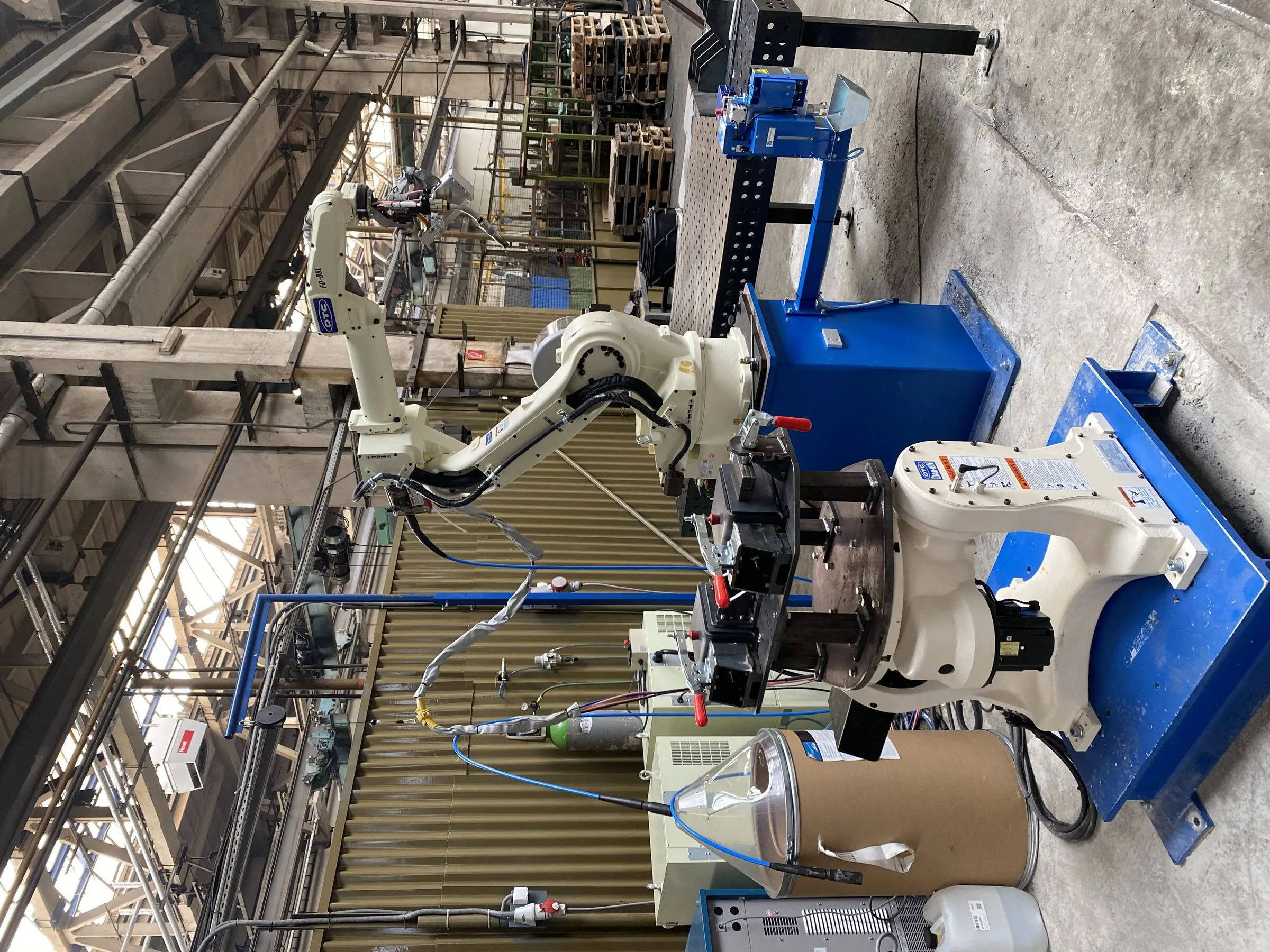 Robotic welding cell, seventh view