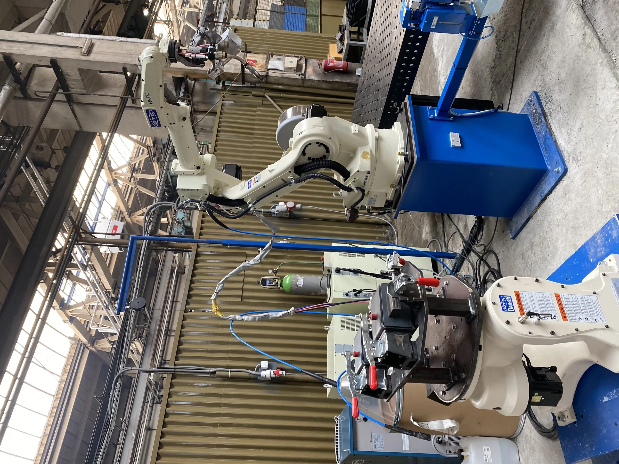 Robotic welding cell, eighth view