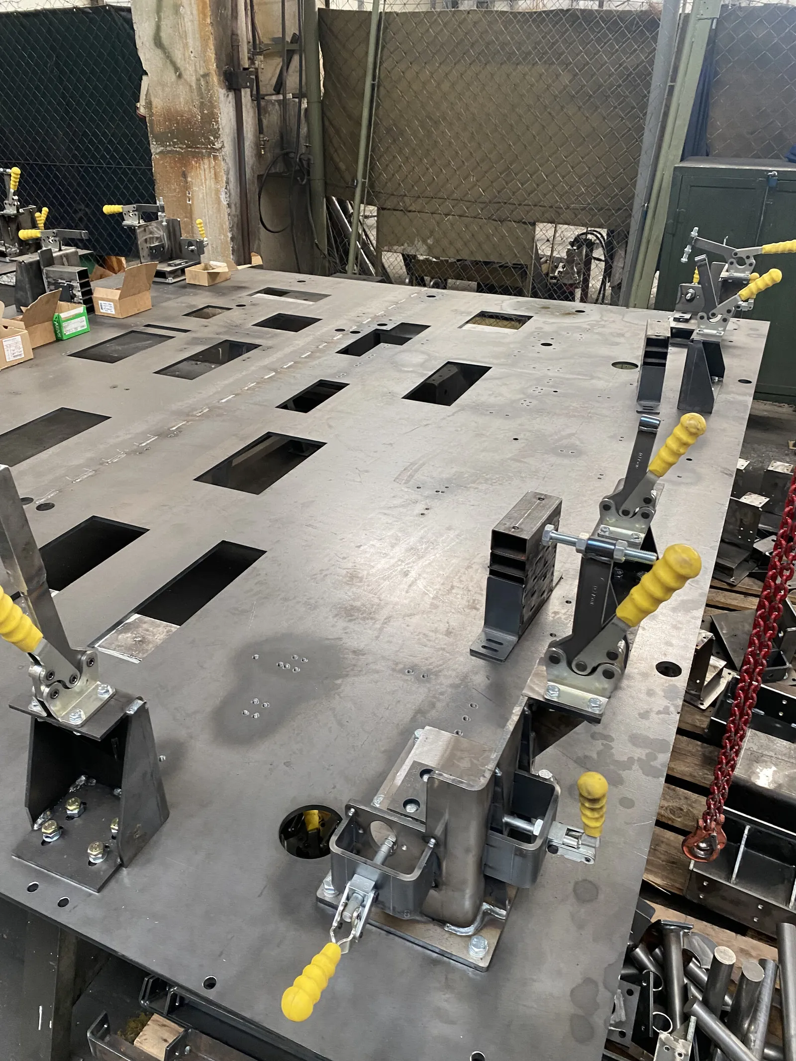 Welding jig, sixth view
